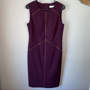 Calvin Klein purple midi dress